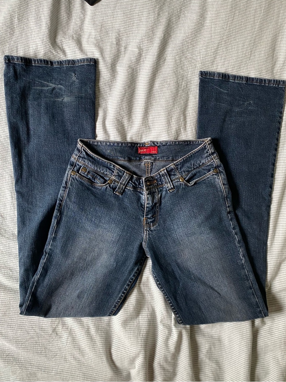 Low rise flare jeans